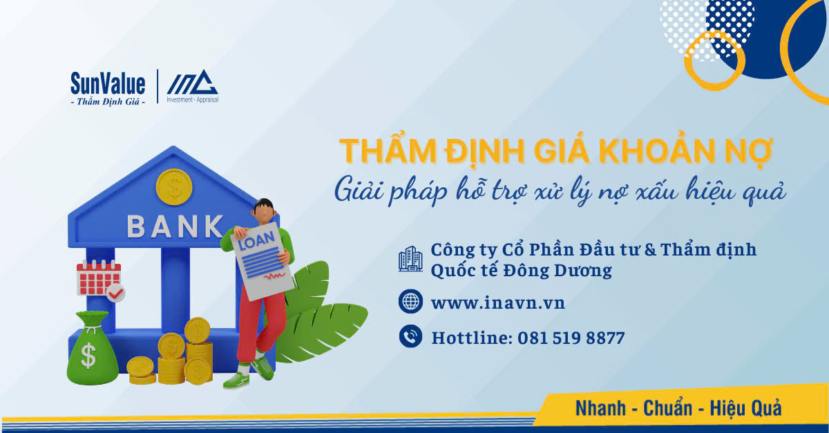 Dịch vụ thẩm định giá khoản nợ tại SunValue