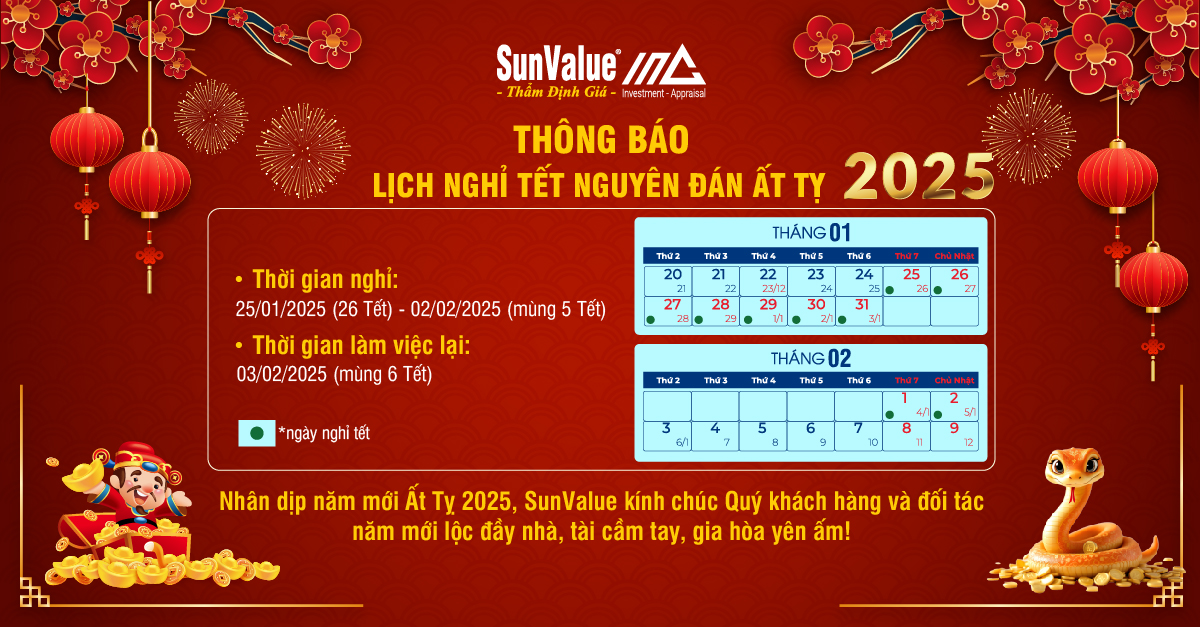 Thẩm định Quốc Tế Đông Dương xin thông báo lịch nghỉ Tết Nguyên Đán Ất Tỵ 2025