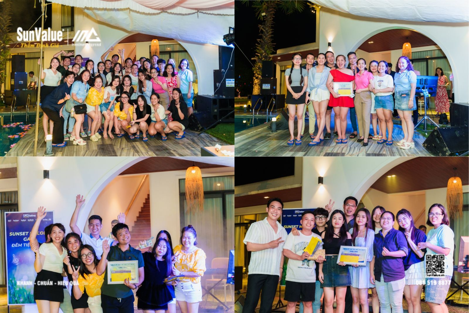 những đội xuất sắc nhất trong chương trình Team Building đã được trao giải thưởng