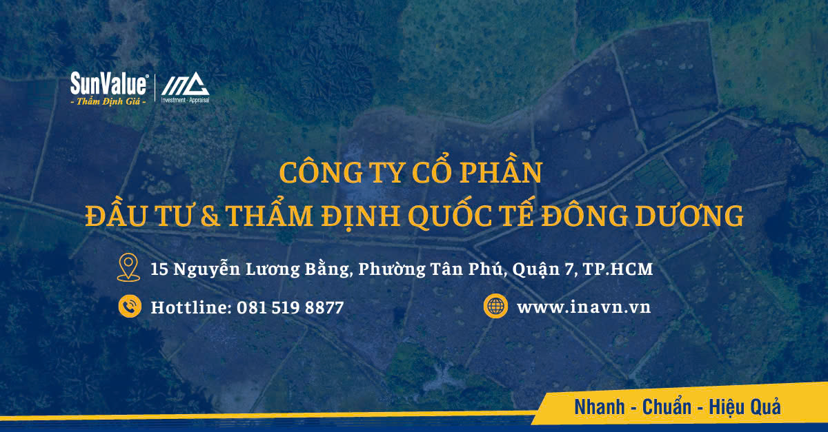 Thẩm định giá thửa đất tại Đầu tư & Thẩm định Quốc tế Đông Dương (SunValue)