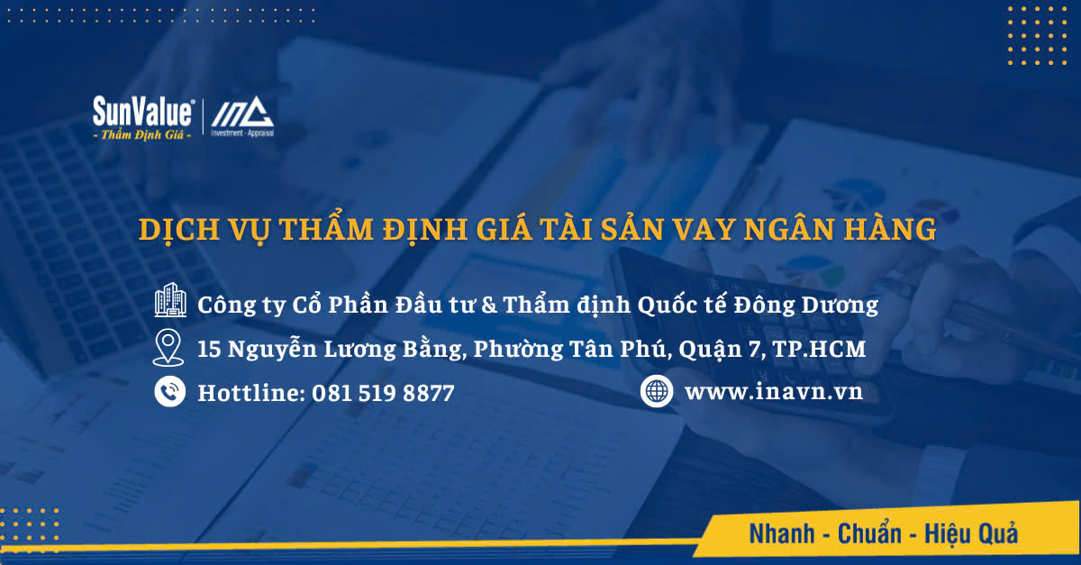 SunValue thẩm định giá tài sản đảm bảo khi vay ngân hàng